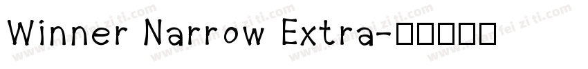 Winner Narrow Extra字体转换